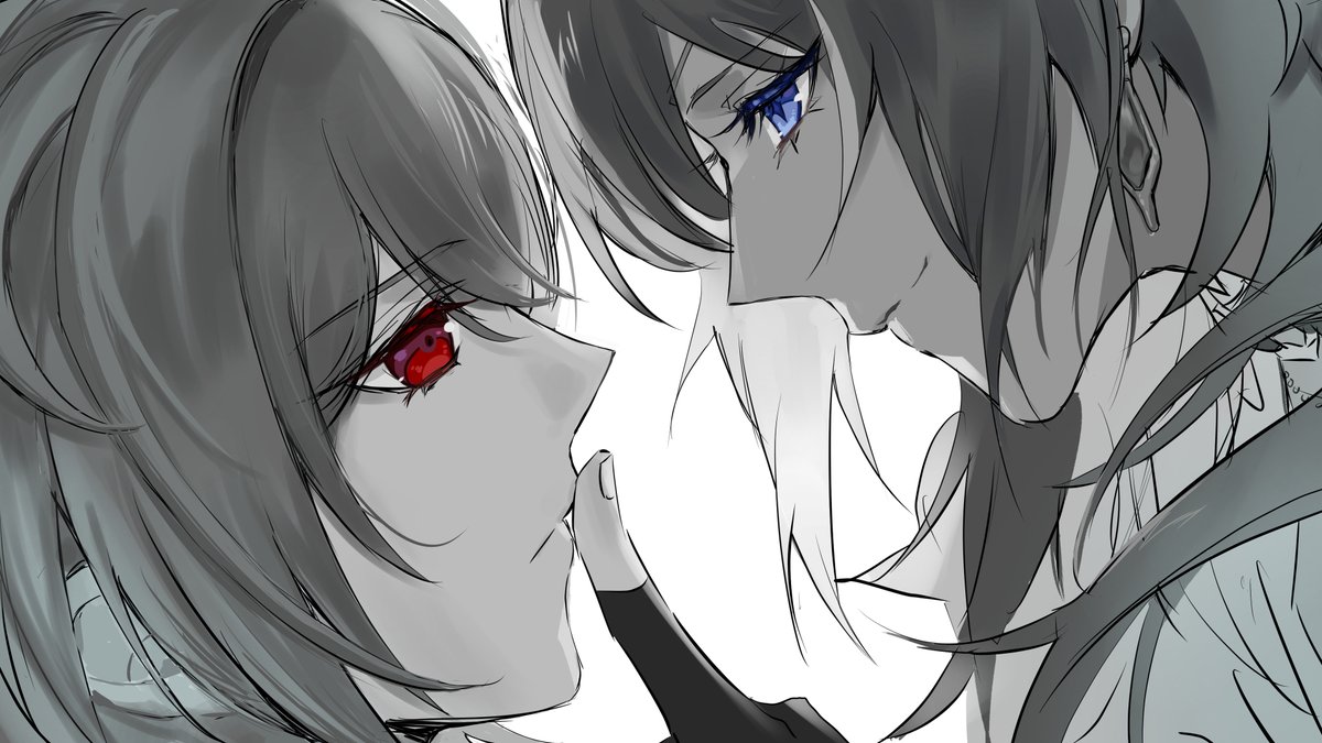 "嘘——"
「しーっ」
#ディルガイ  #Luckae