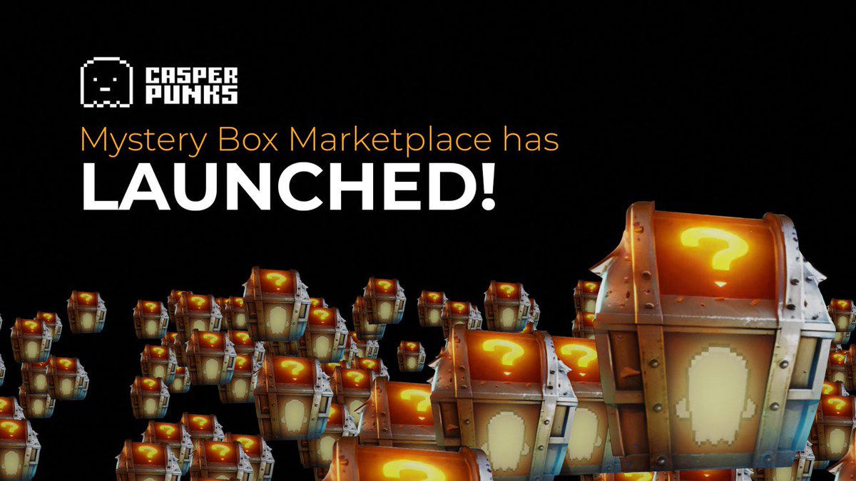 casperpunks_'s tweet image. The Mystery Box Marketplace has launched! 🔥🚨

You can now ↩️
👻 Put your Mystery Box up for sale
👻 Have bidding wars
👻 Add more to your collection
👻 See your Mystery Boxes in your portfolio
👻 Transfer to friends

Get started now ⬇️

gen1cpdc.casperpunks.io