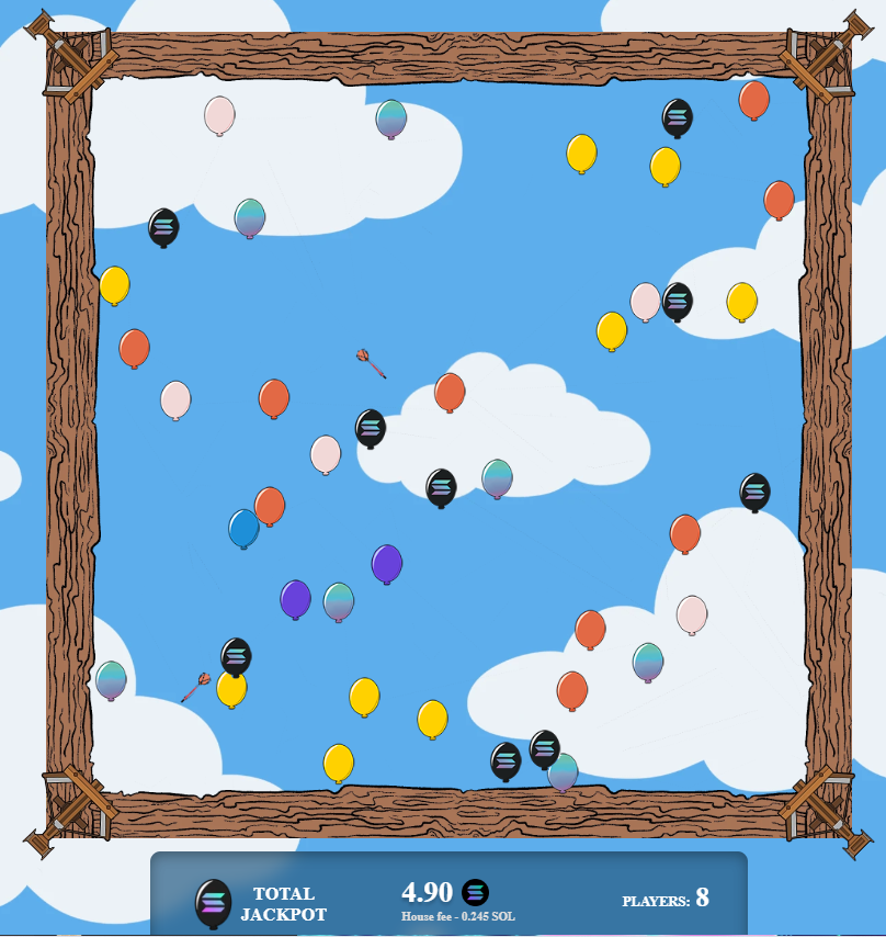 Come see what POP! Battle Royale is all about!

0.05 and 0.1 SOL games running (10 x balloons max)

100x your money in no time ;)

solpop.gg