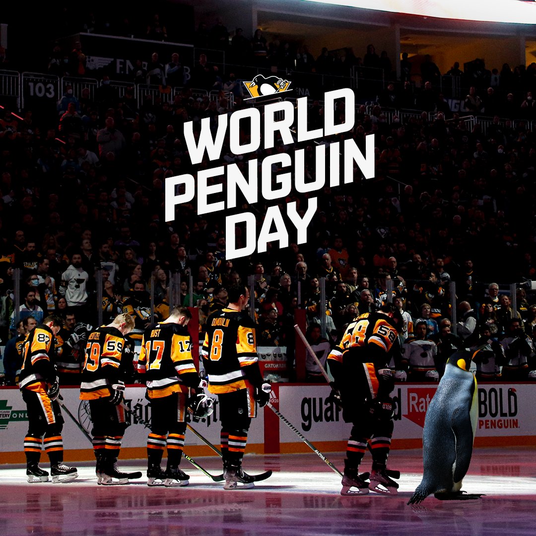 Continuing our #worldpenguinday celebration with none other than the @penguins 🐧🙌