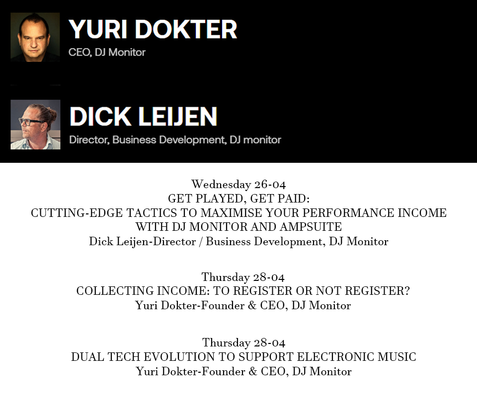 This year <a href="/djmonitor/">DJ Monitor</a> is participating in 3 different panel discussions at <a href="/IMSibiza/">International Music Summit</a> 
#djmonitor #mrt #getplayedgetpaid #imsibiza