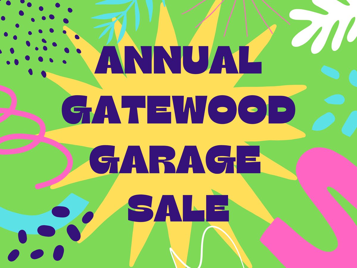 The annual Gatewood Garage Sale is scheduled for May 19-21. The neighborhood association will pay for the advertising in the Oklahoman. Please email us at okcgatewood@gmail.com if you want us to list your sale in our social media