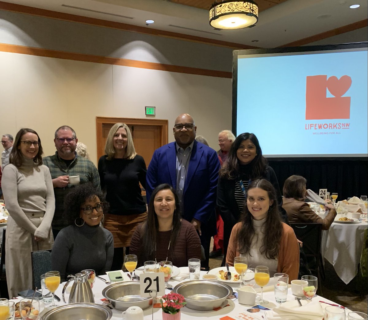 Health Share was proud to support @LifeWorksNW 's 21st annual Something to Talk About breakfast last week.  Our staff were moved by the inspiring stories of resilience and recovery and motivated to continue our work toward improving behavioral health outcomes for our members.