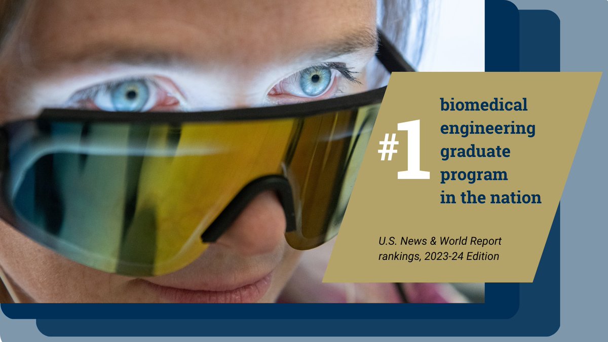Coulter BME | Emory & Georgia Tech (@coulterbme) on Twitter photo Making history! <a href="/CoulterBME/">Coulter BME | Emory & Georgia Tech</a> ranks #⃣1⃣ in nation among graduate biomedical engineering programs in the nation! First time ever in program history. <a href="/usnews/">U.S. News & World Report</a> <a href="/gatechengineers/">Georgia Tech College of Engineering</a>
Go Jackets! 🐝🐝🐝
Read more: bit.ly/3VduwaT Making history! <a href="/CoulterBME/">Coulter BME | Emory & Georgia Tech</a> ranks #⃣1⃣ in nation among graduate biomedical engineering programs in the nation! First time ever in program history. <a href="/usnews/">U.S. News & World Report</a> <a href="/gatechengineers/">Georgia Tech College of Engineering</a>
Go Jackets! 🐝🐝🐝
Read more: bit.ly/3VduwaT