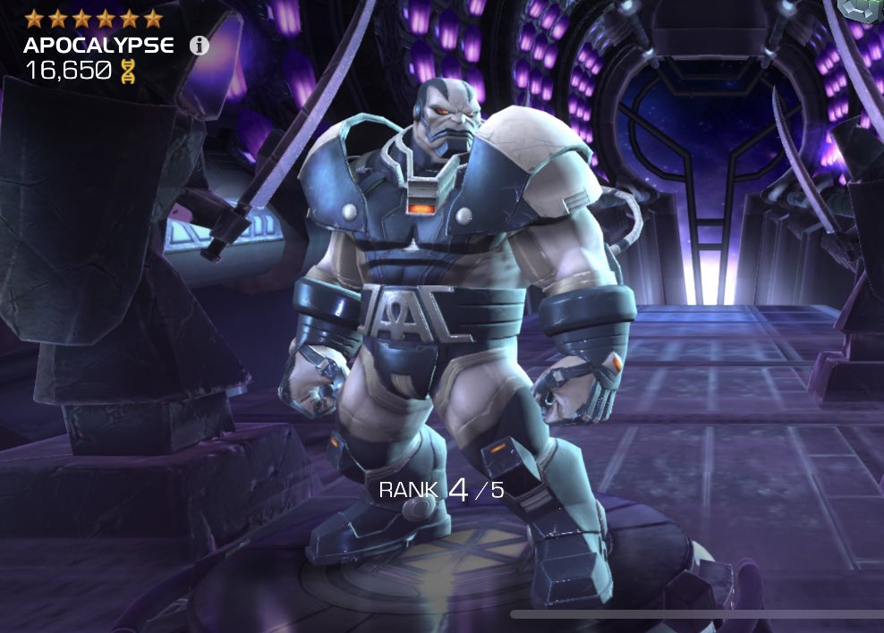 MCOC_Eric's tweet photo. Well I was going to take Kingpin r4 today but then I opened a mythic crystal and got this guy so straight to r4 for him. Also have a mutant AG. Today is a good day. https://t.co/UjSQBqK6oa