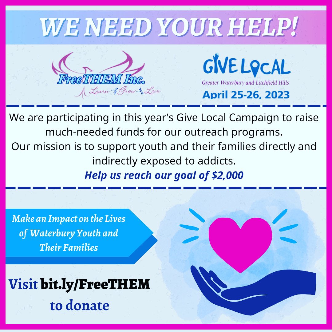 FreeTHEMInc's tweet photo. We want to Educate that Addiction is MORE THAN Alcohol, Prescription Pills and/or Street Drugs, We Create Events that Allow People to Connect and Bond, We Collaborate with other Organizations to meet the needs of our CommUNITY Members..
https://t.co/0wn8YMKZYj https://t.co/5mjXzJdDMU