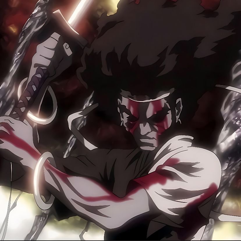 Tetsuo 𒉭 on X: The superior black samurai anime, Afro Samurai   / X