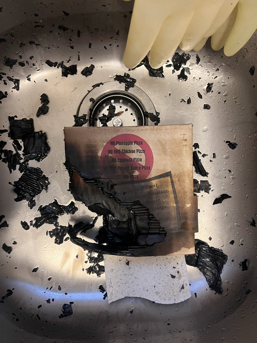 what did I do to deserve my pizza catching on fire <a href="/LouMalnatis/">Lou Malnati's Pizza</a> 😖