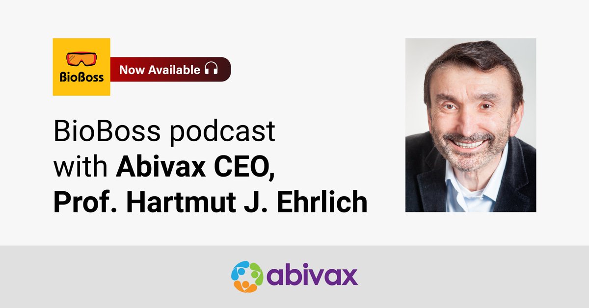 OUT NOW: <a href="/BioBossPodcast/">BioBoss</a> interview with Abivax CEO Prof. Hartmut J. Ehrlich and his view on how to lead a biotech Company to get a molecule from scratch into Phase 3 clinical testing. Listen in! bioboss.buzzsprout.com/236855/1268228…
#ulcerativecolitis #podcast #inflammation #leadership