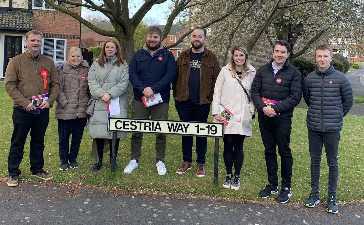 AlanStrickland's tweet photo. It was great to welcome @KiMcGuinness to the Sedgefield constituency to support Labour’s Aycliffe by-election candidates.

Simon Hocking and Gareth Wright are young, dynamic local residents who’d be a breath of fresh air on Great Aycliffe Council. 

Vote Labour on 4th May 🌹 https://t.co/A2OdWfL5E2