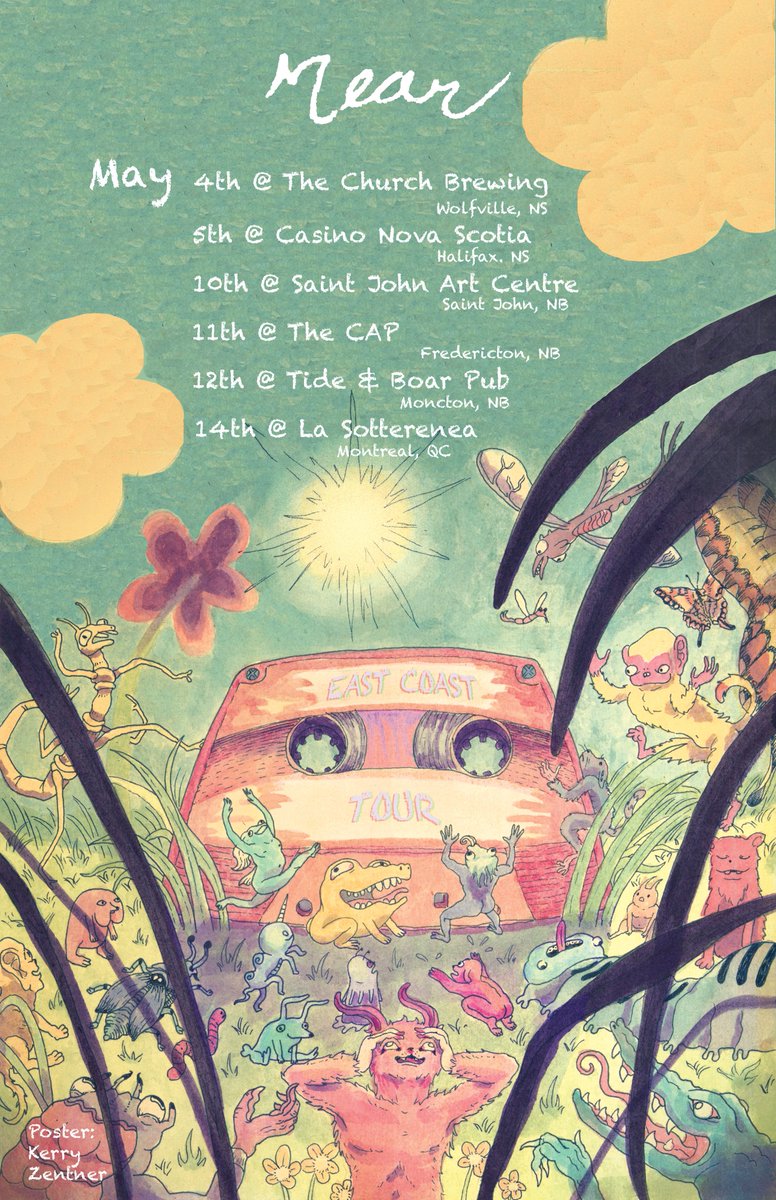 Upcoming tour dates!! Check it out! Buy tickets at mearband.com!