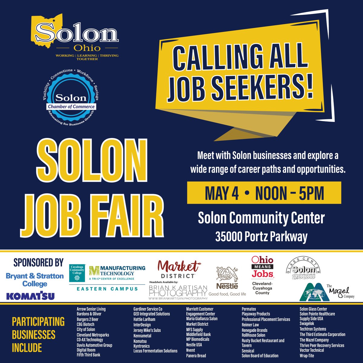 The City of Solon on Twitter "Meet with Solon businesses and explore a