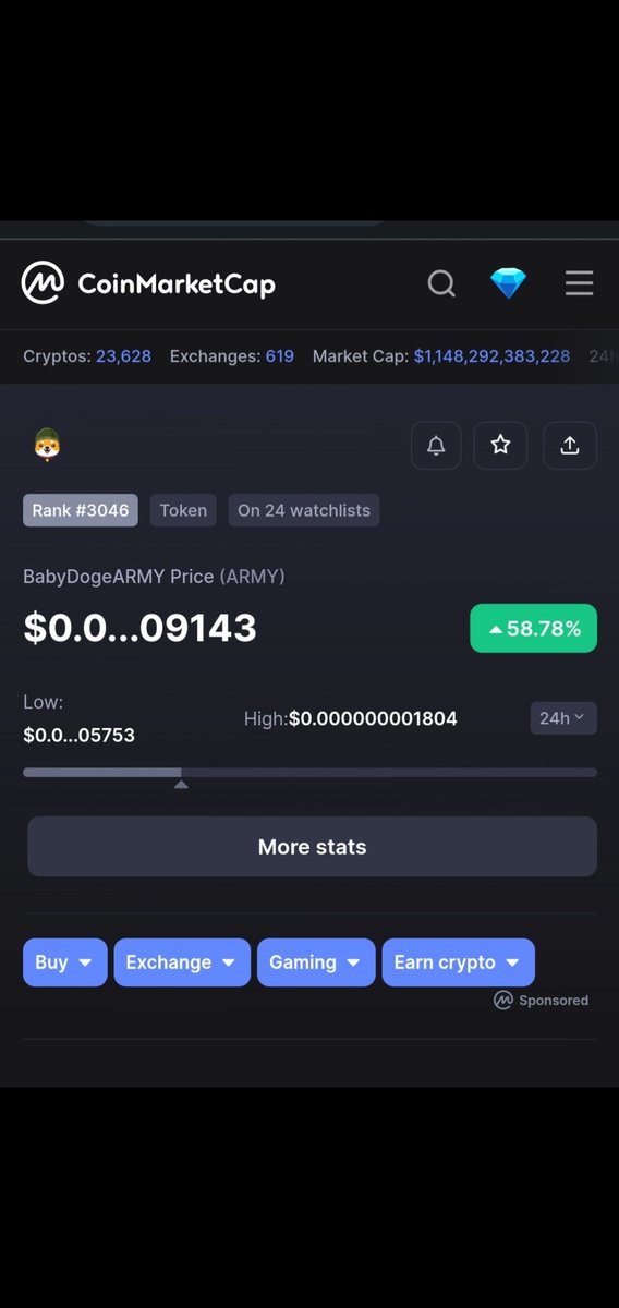 Pancakeswap please track the Coin creator of BABYDOGE ARMY and enable the sell of this coin on PANCAKESWAP.  A lot of people lost money from this Scam 🚩This should not be allowed <a href="/CoinMarketCap/">CoinMarketCap</a> <a href="/coingecko/">CoinGecko</a> <a href="/cz_binance/">CZ 🔶 BNB</a> <a href="/binance/">Binance</a> #cryptomarket #Binance #CryptoNews #bnb #nft #nfts