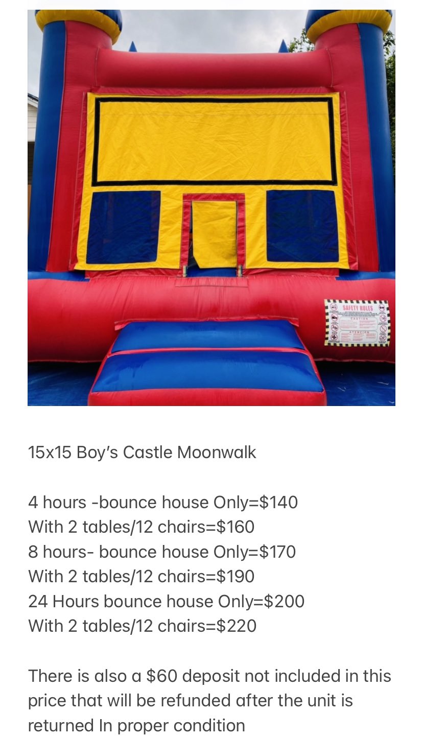 R2R Moonwalk and Party Rentals, LLC on Twitter "Kick off the season