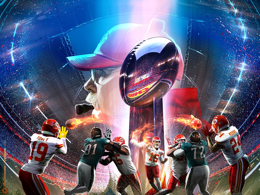 ChrisSembower's tweet image. NEW original painting!

#Posterized: Corndogs
#ChiefsKingdom