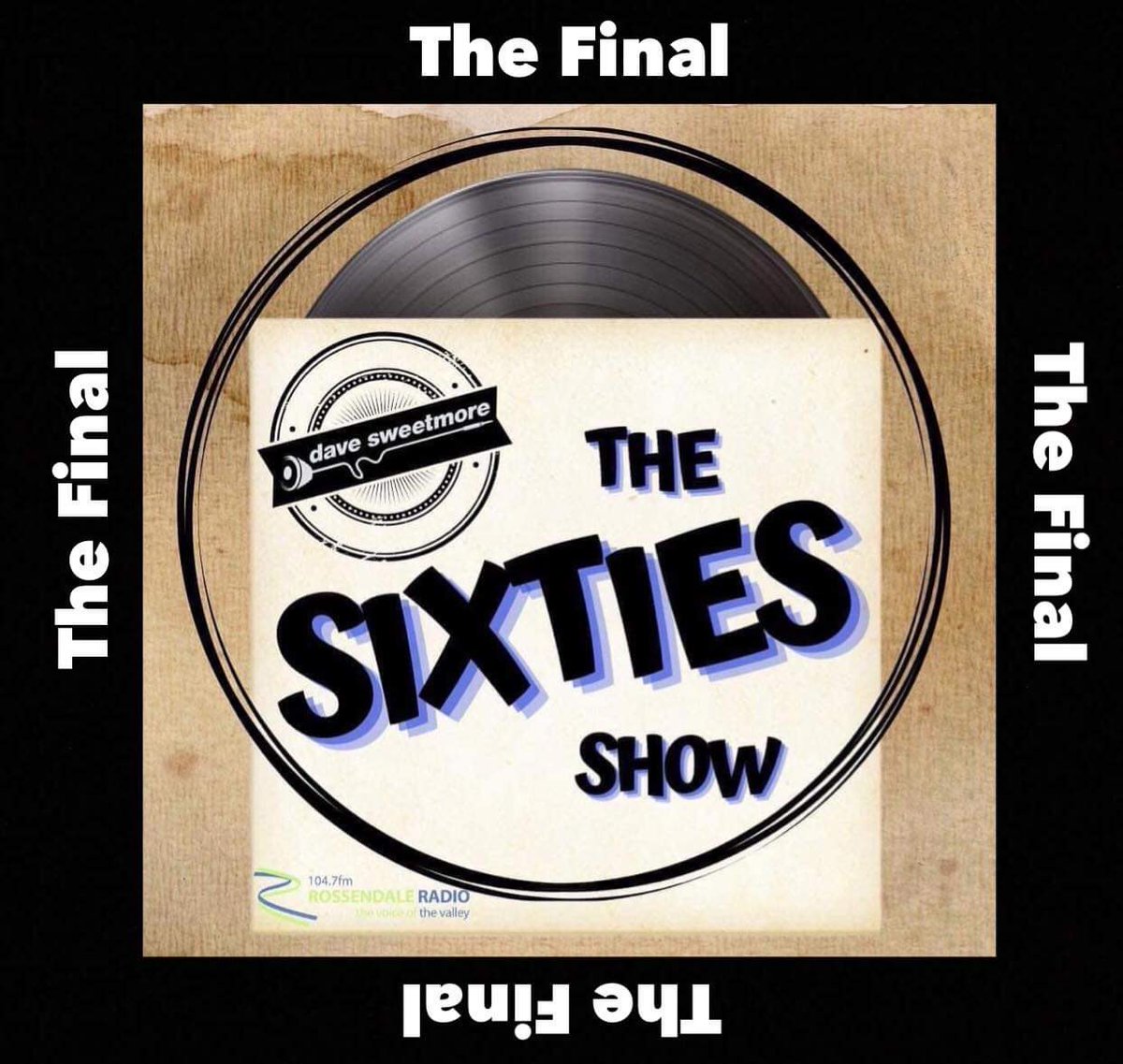 Tonight from 6pm til 8pm it’s @davesweetmore’s final sixties show 😢 A great farewell show planned! ↘️