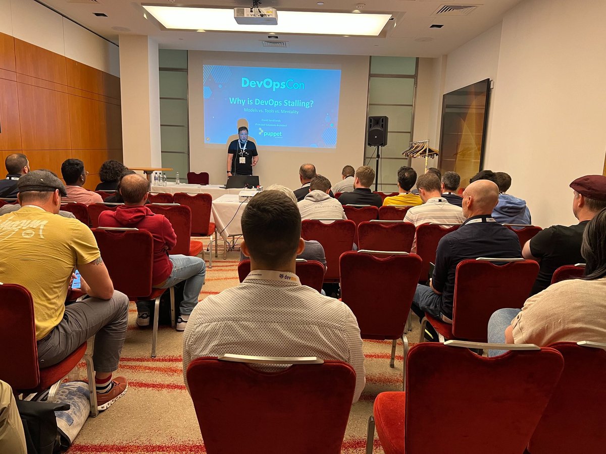 DNSandilands's tweet image. Great time presenting and talking to people about @puppetize and #devops at @devops_con London
devopscon.io/london/
#DevOpsCon #conf #conference #conference #puppet