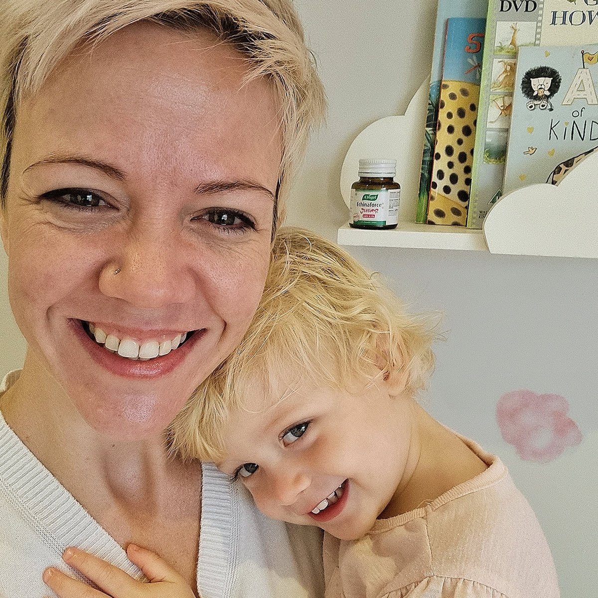 Tenieln's tweet photo. Evalee has started school right when we are going into the season of sniffles and coughs. We are trying our best to keep healthy by washing hands, eating some healthy snacks and of course giving both my girls their Avogel Echinaforce Junior to boost their immune systems. https://t.co/NX4XMrvkJA