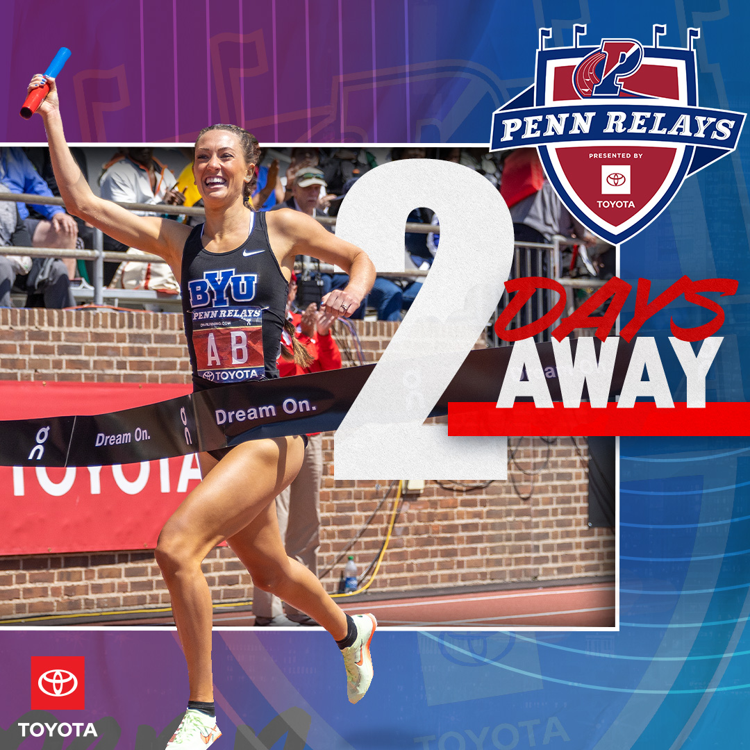 4️⃣8️⃣ hours until the Penn Relays kick off! 👏 | <a href="/Toyota/">Toyota USA</a>