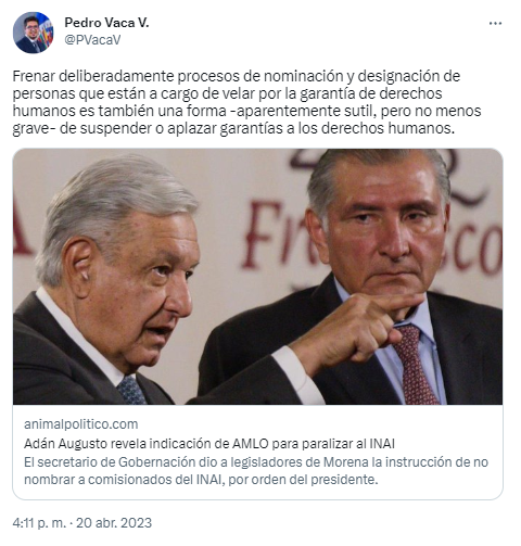 Designaciones tweet media