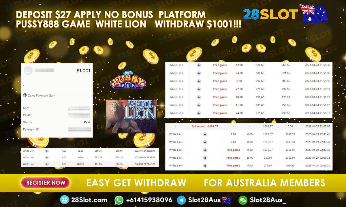 28SLOTAUS's tweet photo. 📷 28Slot AUS 📷 
📷WhatsApp : https://t.co/qvVJ1GT7Q1 
📷Telegram :  #28slot #OnlineCasino #slots #pokies #virtualcasino #onlinebetting #OnlineSlots #gamblingonline https://t.co/55vzjOdJTR