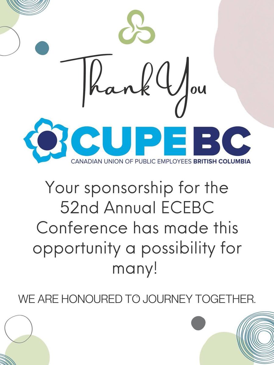 ECEBC1's tweet photo. #ecebc2023 @CUPEBC https://t.co/eOCDMfOTex