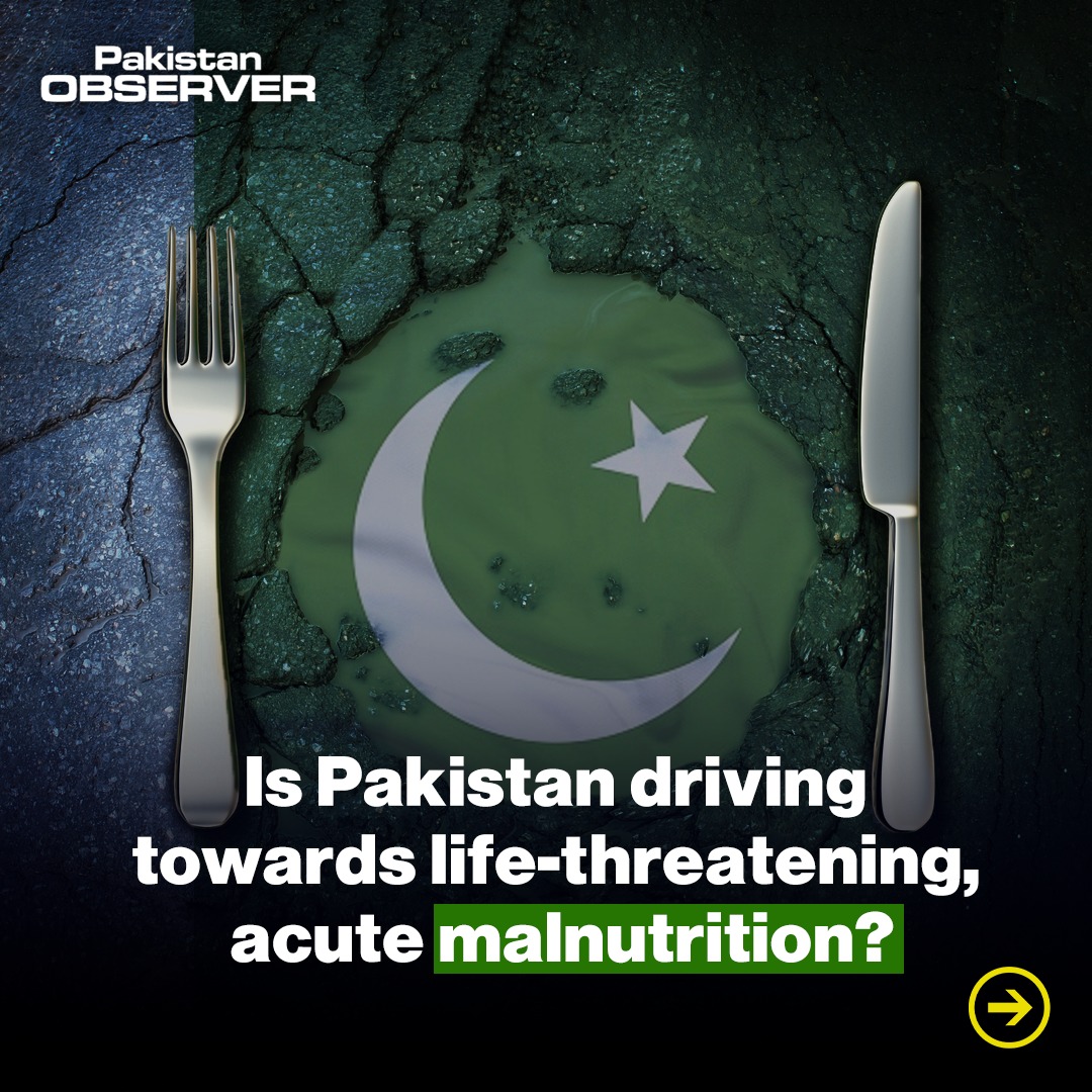 pakobserver's tweet photo. 'Is Pakistan driving towards life threatening, acute malnutrition?' Follow thread 🧵 to Know more ⬇️⬇️
#UnitedNations #UNPakistan
(1/4) https://t.co/pdLniOeKrA