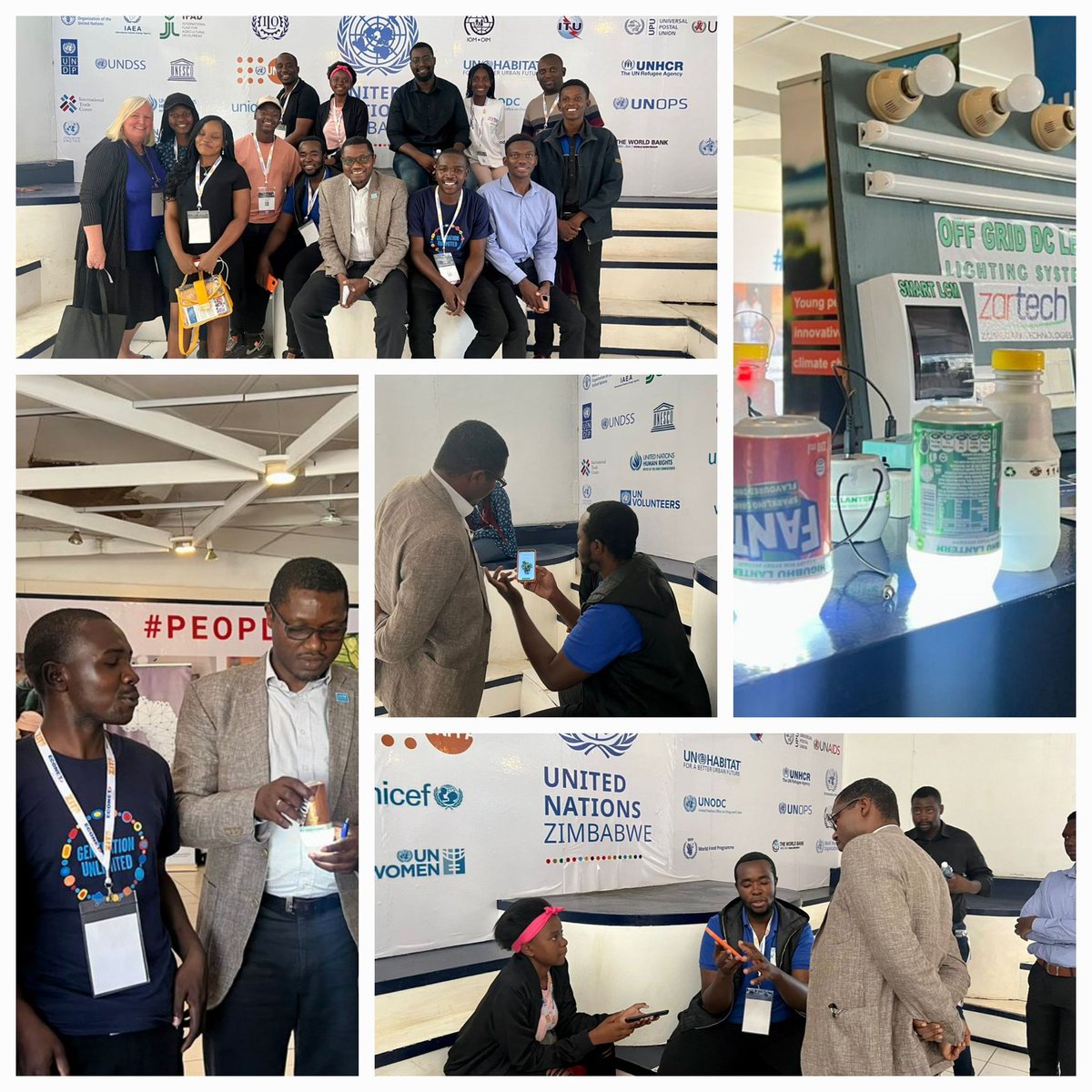 TajudeenOyewale's tweet image. Always impressed by young pple driving innovative #ClimateAction in 🇿🇼. Visit @UNICEFZIMBABWE stand at #ZITF2023 to engage on #PlasticDegradation by moths, #WaterConservation, e-receipt App &amp;amp; #SolarLanterns &amp;amp; ♻️.

@UNICEFinnovate @BOOSTFellowship
@METHI_Zimbabwe @mhtestd