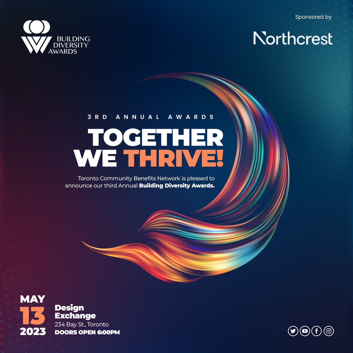 The 2023 Building Diversity Awards and Recognition Gala is happening on Saturday, May 13th at 6 PM. We’re proud to support TCBN in recognizing those leading the way in diversity, equity and inclusion. 

Visit buildingdiversity.ca for tickets!