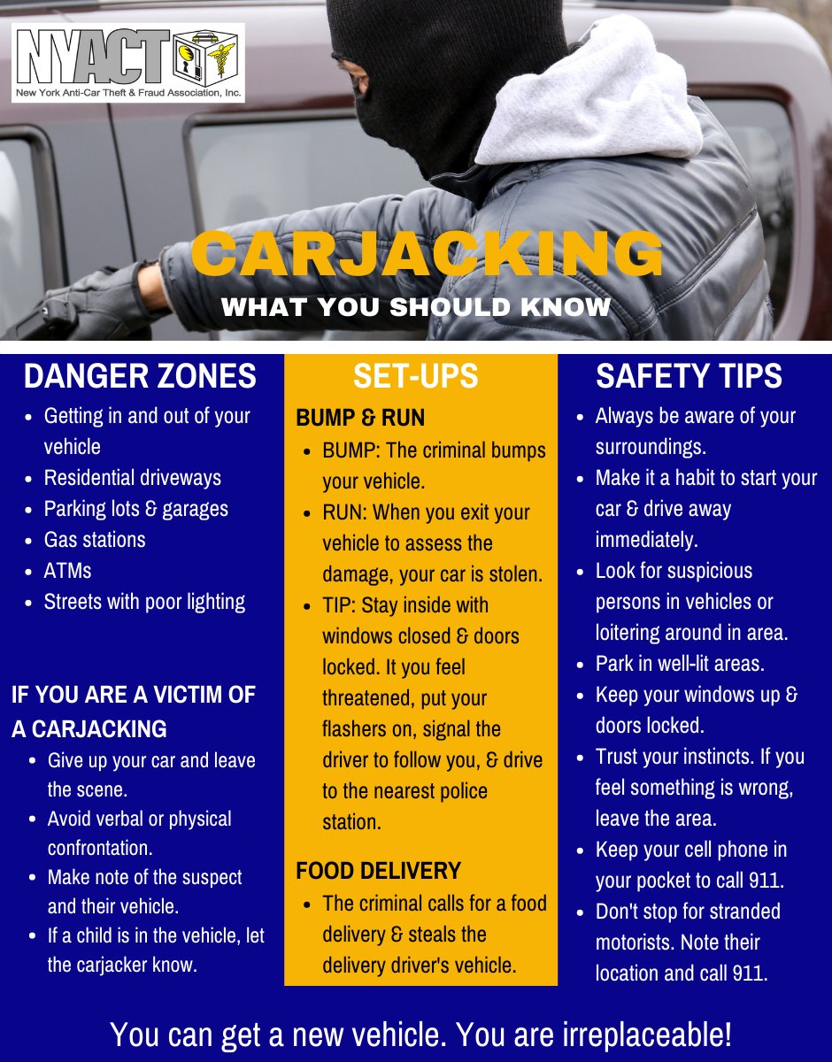 _NYACT's tweet image. According to the Council on Criminial Justice, the number of motor vehicle thefts was nearly 21% greater in 2022 than the year before and 59% greater than in 2019.  There's no sign of it letting up.  #staysafe #autotheft #nyact
