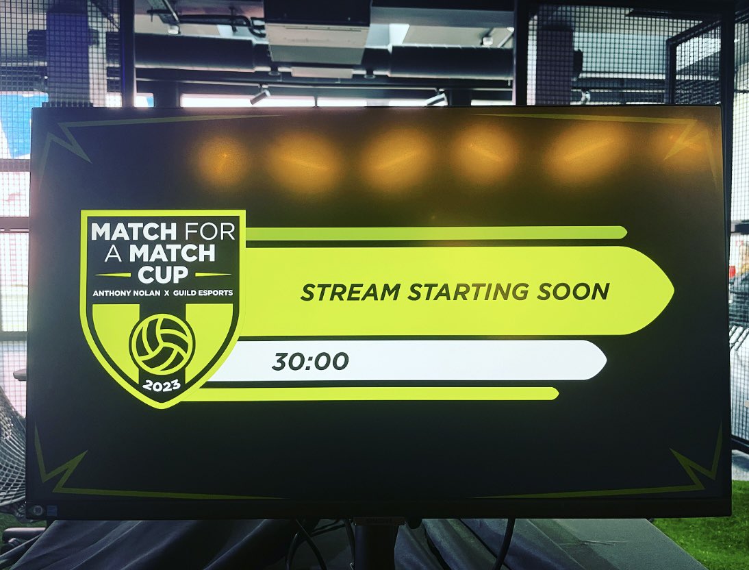 AnthonyNolan's tweet photo. It’s almost time! 

Head over to @guildesports Twitch in 30 for the #MatchForAMatch Cup: https://t.co/xJglwJAof9

@hentvv @anasfnbr @harriesilver @stevie11white
@TN25official @iainchambers https://t.co/KzNqOPZgxl