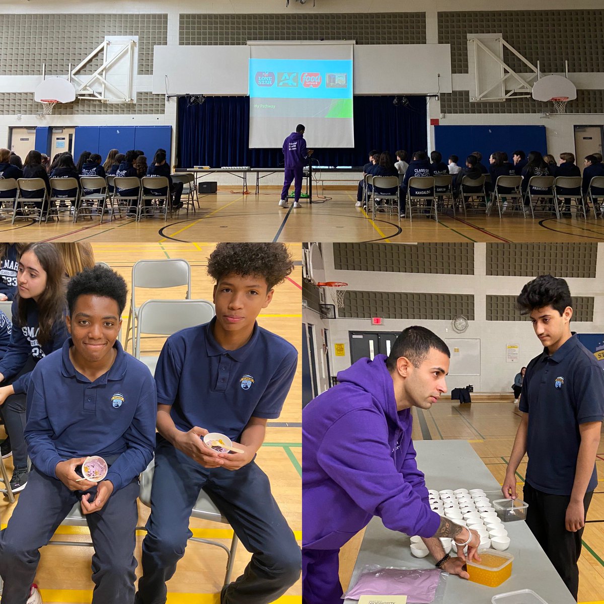 <a href="/StMaryOakville/">St. Mary Oakville</a> grade 8 students learned about being a red seal chef while enjoying ube cheesecake!! Delicious!!!! <a href="/HCDSBPathways/">HCDSB Pathways</a> <a href="/emdelsordo/">Em Del Sordo, OCT</a> <a href="/ImrunTexeira/">Imrun V. Texeira</a>