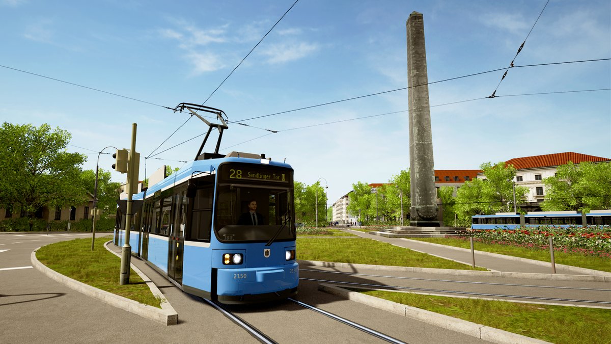 PlayStationDE's tweet photo. Happy Launch Day, #TramSim! 🚋🥳🚊 @viewapp_gaming 

Macht jetzt eine Straßenbahnrundfahrt auf eurer #PS5 oder #PS4. 👉 https://t.co/UOrUI2uBae https://t.co/6574CLWUiz