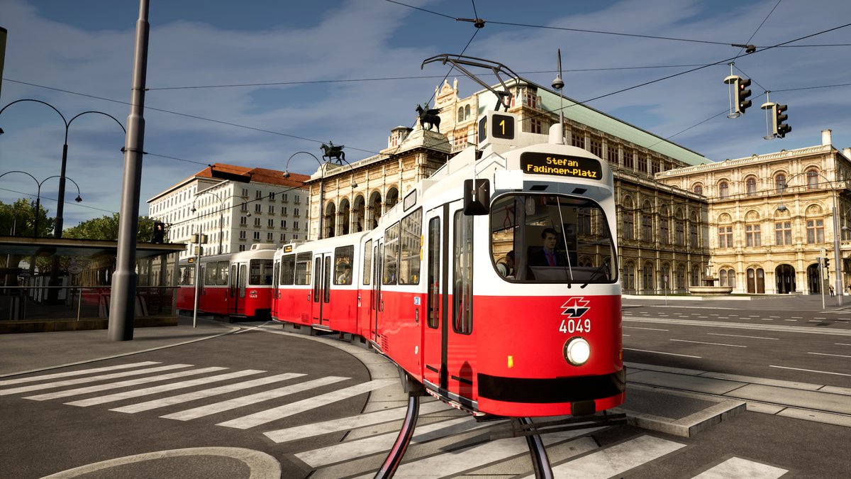 PlayStationDE's tweet photo. Happy Launch Day, #TramSim! 🚋🥳🚊 @viewapp_gaming 

Macht jetzt eine Straßenbahnrundfahrt auf eurer #PS5 oder #PS4. 👉 https://t.co/UOrUI2uBae https://t.co/6574CLWUiz
