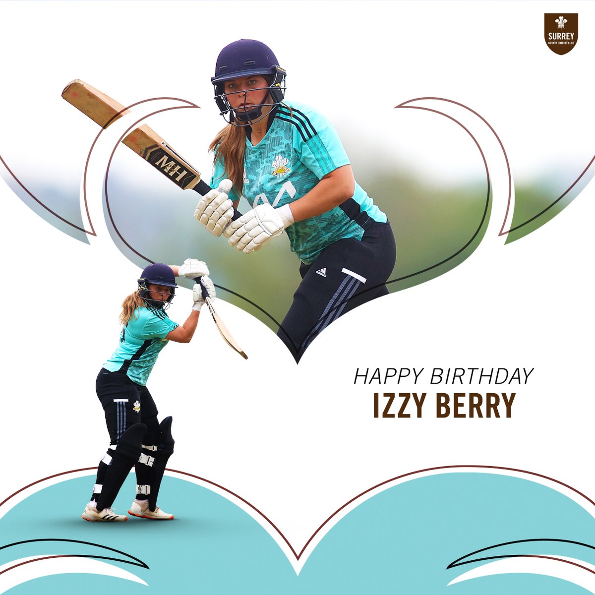 surreycricket's tweet photo. Happy Birthday to Surrey all rounder Izzy Berry 🎂

Have a great day 🥳

🤎 | #SurreyCricket https://t.co/XLyzQfNqLf