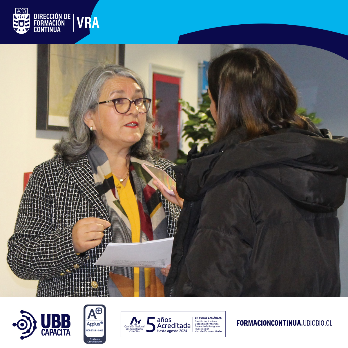 ubbcapacita's tweet photo. Inicio "𝗖𝘂𝗿𝘀𝗼 𝗱𝗲 𝗘𝘀𝗽𝗲𝗰𝗶𝗮𝗹𝗶𝘇𝗮𝗰𝗶ó𝗻 𝘂𝗻𝗶𝘃𝗲𝗿𝘀𝗶𝘁𝗮𝗿𝗶𝗮 𝗲𝗻 𝗲𝘃𝗮𝗹𝘂𝗮𝗰. 𝘆 𝗿𝗲𝘁𝗿𝗼𝗮𝗹𝗶𝗺𝗲𝗻𝘁. 𝗲𝗳𝗲𝗰𝘁𝗶𝘃𝗮 𝗱𝗲 𝗮𝗽𝗿𝗲𝗻𝗱𝗶𝘇𝗮𝗷𝗲𝘀", a funcionarios de la Seremi de Educación, con la presencia de la Seremi(s) Milka Leva.
#ubb #mineduc https://t.co/7i8eufv6xv
