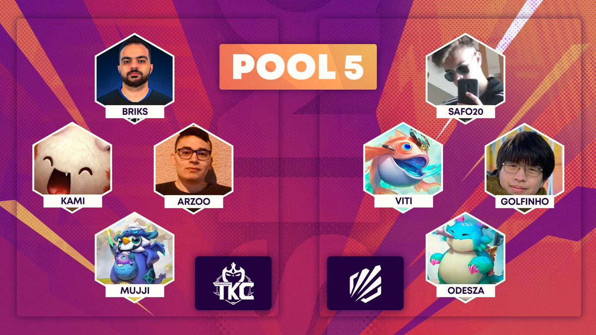 Last but not least, they'll play on SuperBrawl's Pool 5:

🏆 MENA | <a href="/RoyalKnightsgg/">Royal Knights</a>
👤 <a href="/Briksewi/">BriksTN 🇹🇳</a>
👤 <a href="/KamiTft/">CST Kami</a>
👤 <a href="/arzoo_tft/">Arzoo</a>
👤 Mujji

🏆 <a href="/TFT_ES/">Teamfight Tactics ES</a> | @tftlvlup
👤 <a href="/Safo20_/">MKOI Safo20</a> 
👤 @midlanecontrol
👤 <a href="/oGolfinhoTFT/">oGolfinho</a>
👤 <a href="/OdeszaTFT/">O D E S Z A</a>

📺 twitch.tv/counterfeitcast