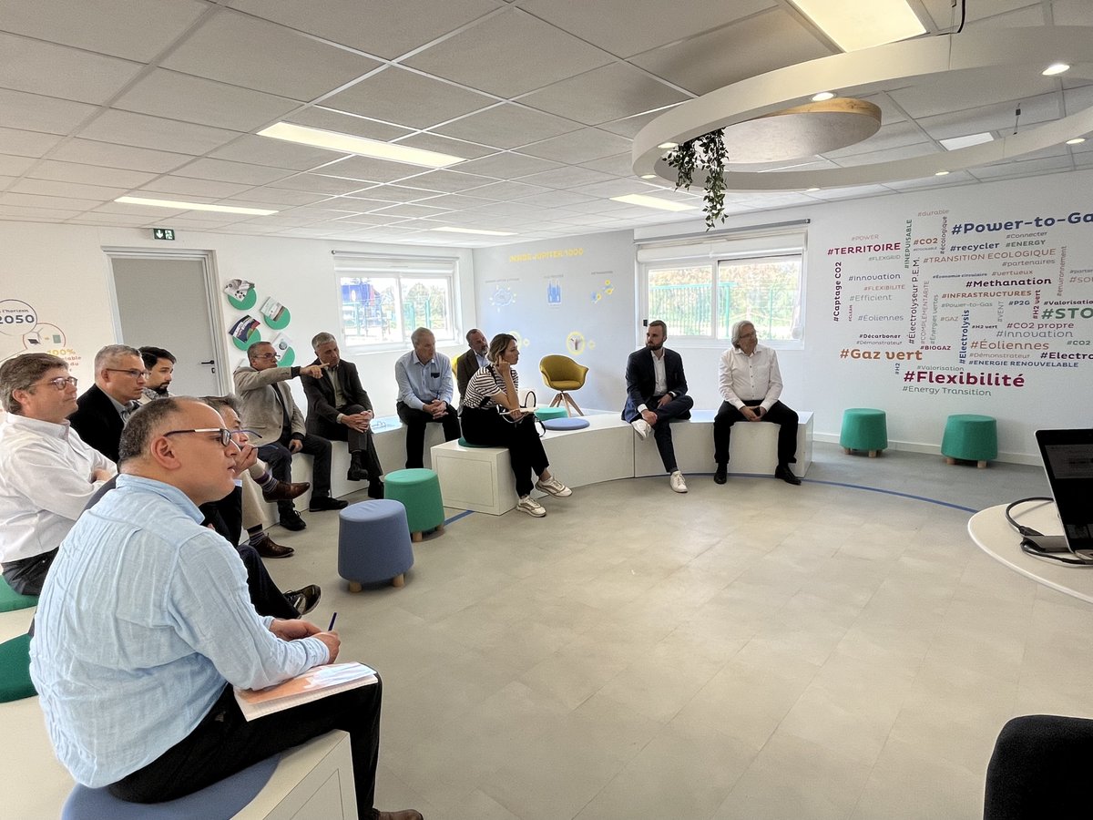 Jupiter1000PtG's tweet photo. Dans le cadre de la 1ère réunion de la Task n°44 Hydrogen from Nuclear Energy (IEA Hydrogen TCP), nous avons accueilli une quinzaine d’experts internationaux dans le domaine de la production #H2 https://t.co/Se415FHiJs