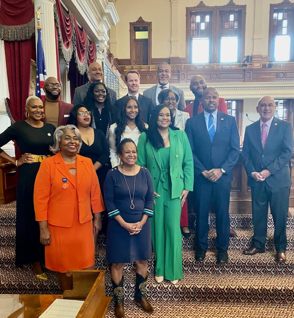 TexasSouthern's tweet photo. Today was a special day in Austin! The TSU Cheer Team was honored on the Texas House floor for their historic national championship win! #TSUProud #TexasSouthern #TSU #TSUCheer #NationalChampions https://t.co/jRx3KJM2jp