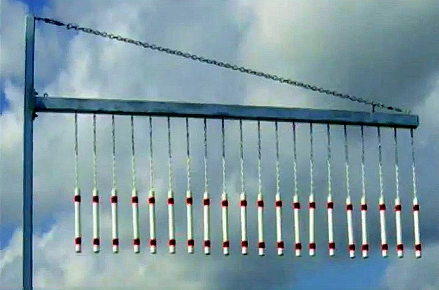weartv's tweet photo. To lessen crashes into Graffiti Bridge, the City of Pensacola is considering a $150K project for an overhang -- with hanging chains/chimes -- across the road. It would let truck drivers know that if they hit the chimes, they'd hit the bridge ahead.

More: https://t.co/vfgRIdfcQD https://t.co/fU3Qe0t9US