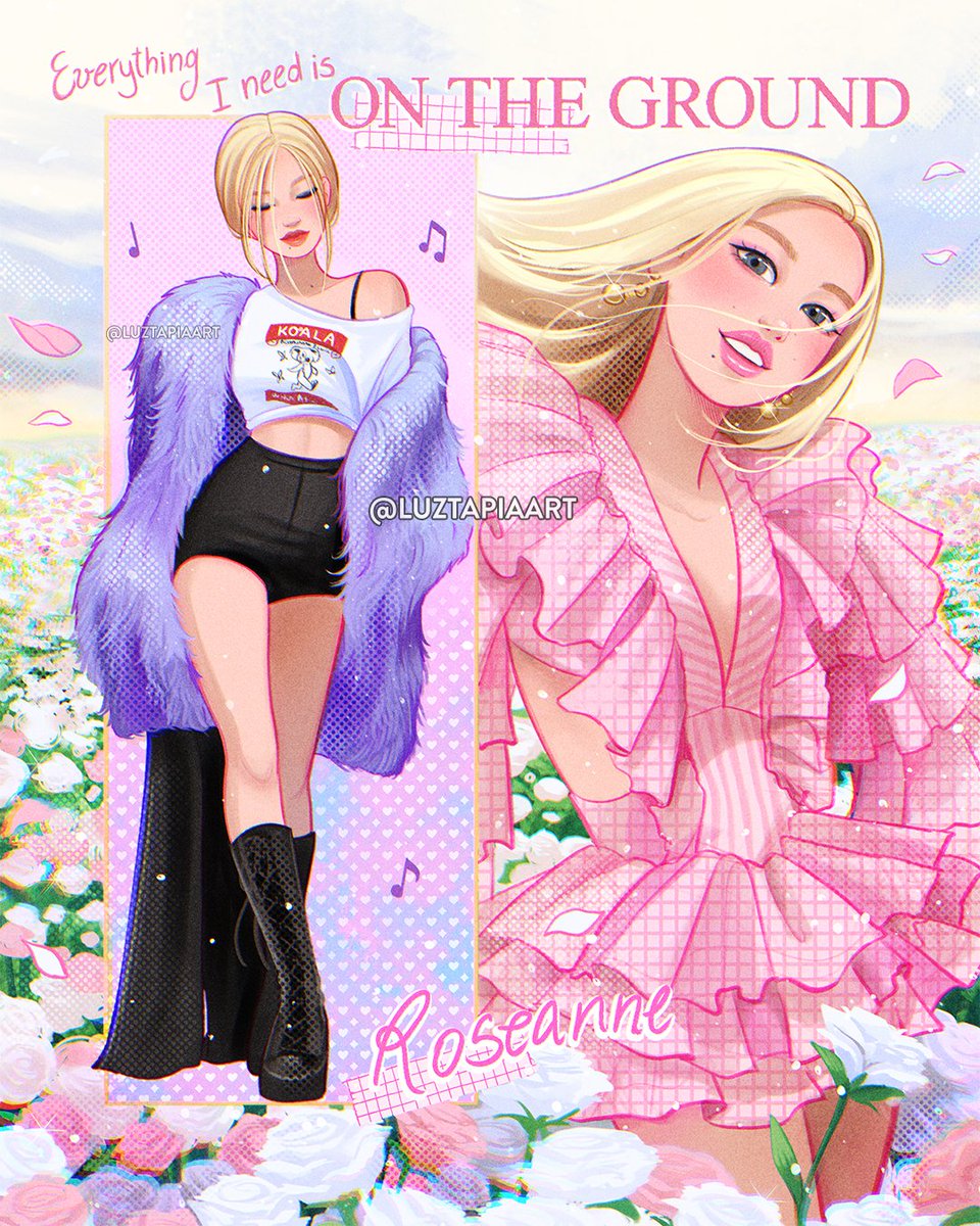 luztapiaart's tweet photo. ROSÉ - On The Ground 🌹🖤💗 https://t.co/3QXb4yJhHG