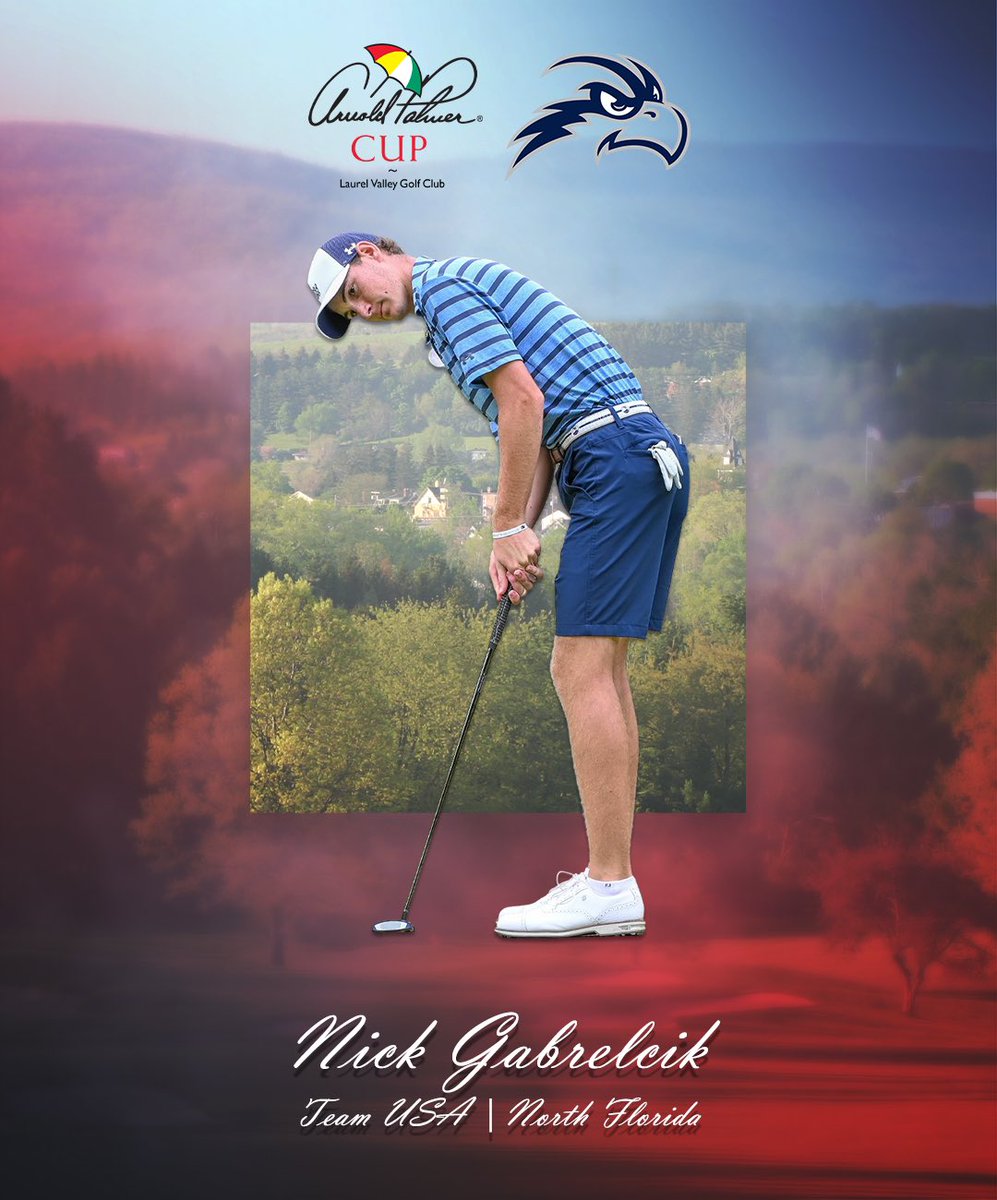 ArnoldPalmerCup's tweet image. Nick Gabrelcik | @OspreyMGolf