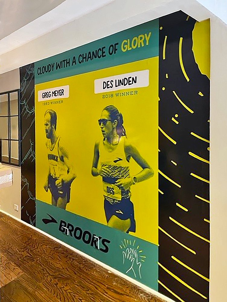 _supergraphics's tweet image. Last Monday was the 127th Boston Marathon and we were happy to produce and install graphics for the Brooks Running popup! 🏃🏽‍♀️🏃🏻‍♂️🏅

#SuperGraphics #Seattle #RetailGraphics #GraphicInstallation #EventGraphics #WallGraphics #WindowGraphics #bostonmarathon