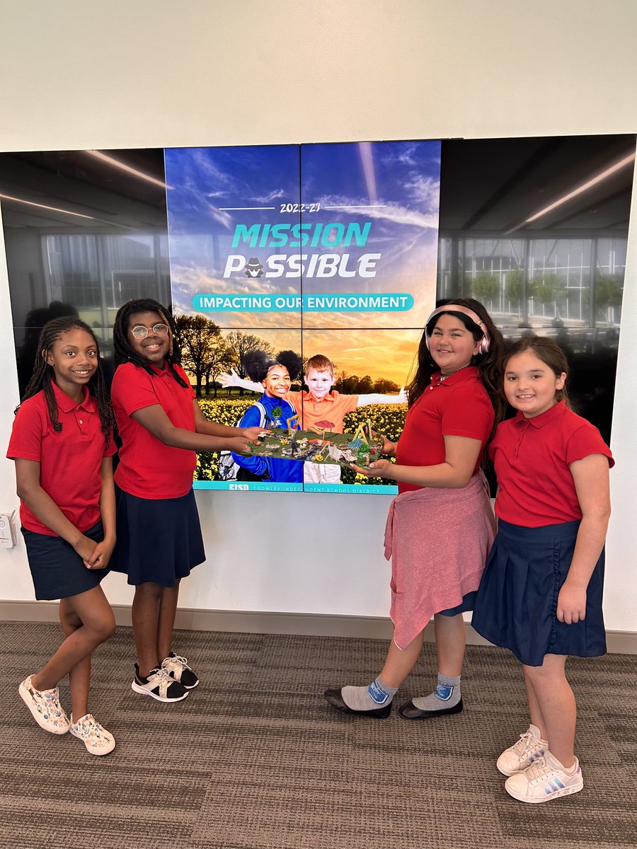 CrowleyISD's tweet photo. 📚 ICYMI: Thank you to all of our schools who competed in the semifinal round of the Mission Possible competition on Friday, April 21.

The final round will take place at @MyMainEvent in Fort Worth on Friday, May 19 at 9 a.m. #CrowleyPrideUnified https://t.co/Hq2jH1fQne
