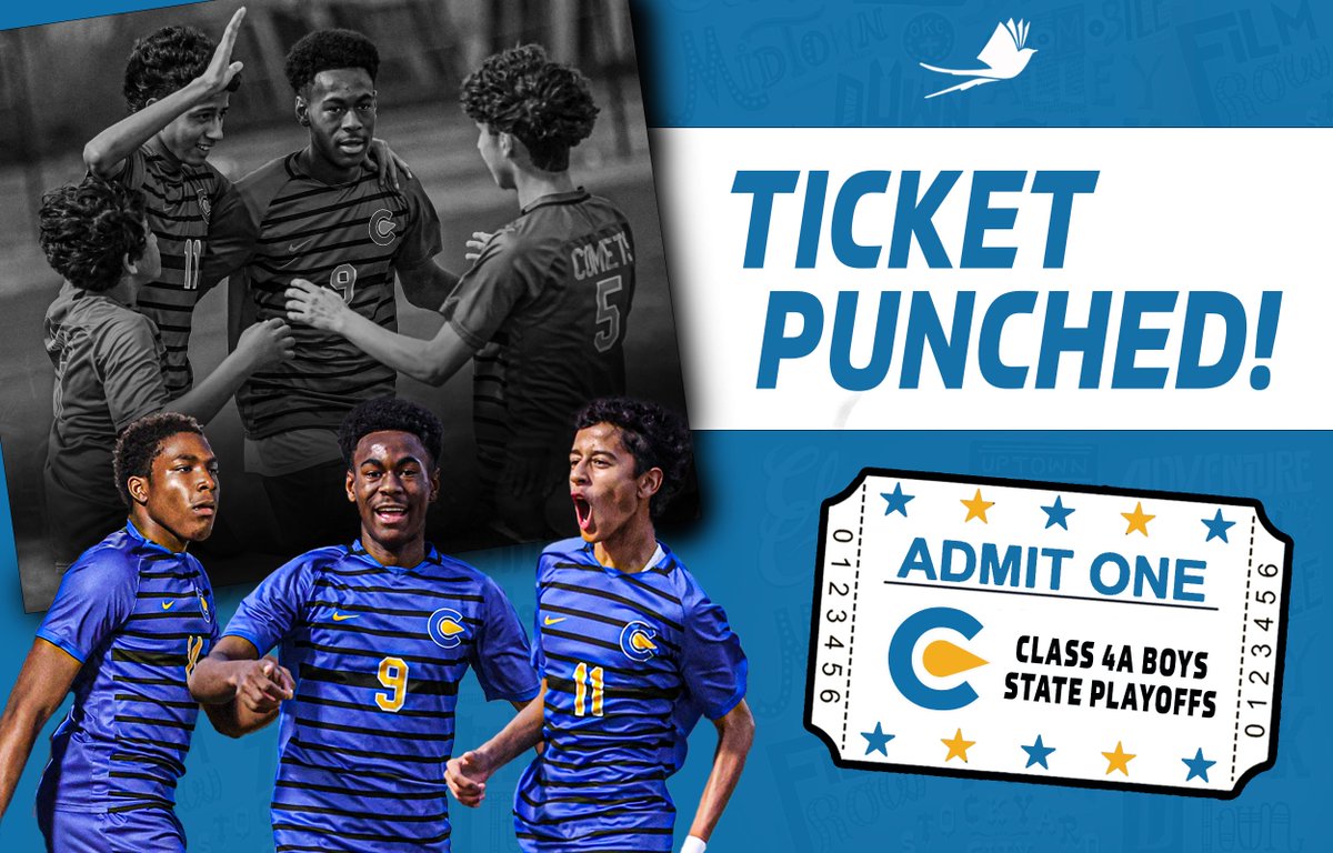 𝙏𝙞𝙘𝙠𝙚𝙩 𝙋𝙪𝙣𝙘𝙝𝙚𝙙 🎟

For the first time since 2019, <a href="/ClassenSASOKC/">Classen SAS@NE</a> Boys Soccer is headed to the Class 4A State Playoffs!

The Comets will take on @BHSBronchos next Monday night! <a href="/OKCPS/">OKC Public Schools</a> <a href="/XaidenEaster/">Xaiden Easter</a>