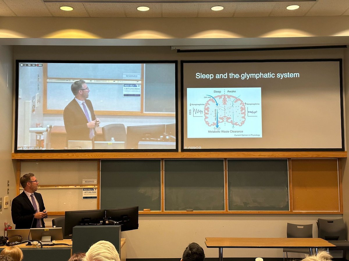 Thank you to Dr. @AricPrather for giving an informative talk on the importance of #sleep for our health at the UBC Healthy #Aging Public Lecture series last night. Thanks to everyone who attended in person and on Zoom to make the discussion session so insightful!