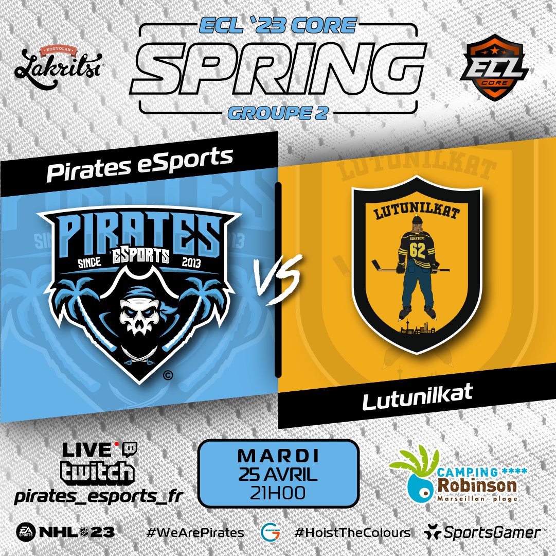 PIRATESxESPORTS's tweet photo. L'ECL EST DE RETOUR !!!!!!

#ECLspring23 @SportsGamerGG https://t.co/75PSBAM52u