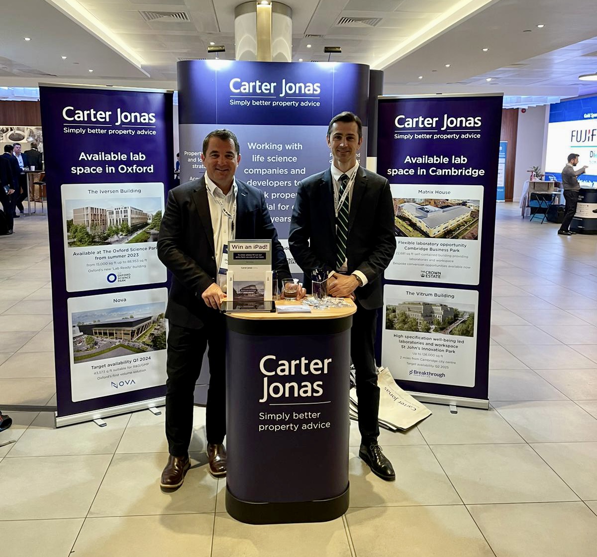 CarterJonas's tweet image. Today our teams were at @biotrinity 2023 discussing all things related to #LifeScience property. If you’re at the event tomorrow, come and say hi to our team who will be happy to answer any of your #property related queries! #BioTrinity