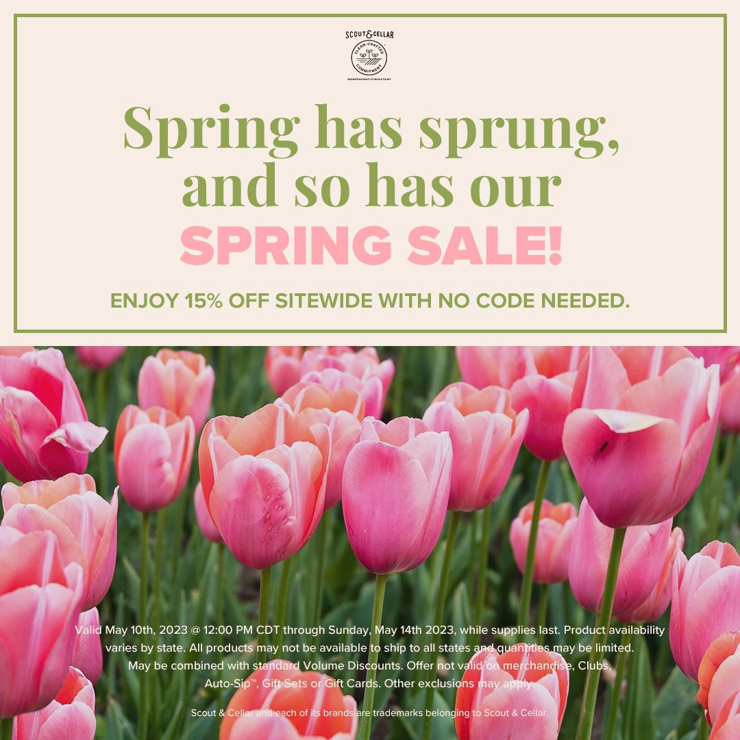 alli266's tweet photo. Enjoy 15% off sitewide! https://t.co/s494RcswIM
#springsale #springhassprung https://t.co/VBtVM6WSBD