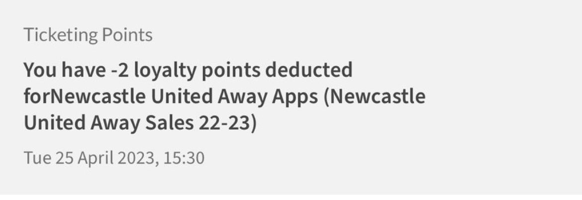 My word <a href="/SpursOfficial/">Tottenham Hotspur</a>. 

A heartfelt message and a refund from the players. 

Then you take away the loyalty points for fans that travelled all the way to Newcastle?